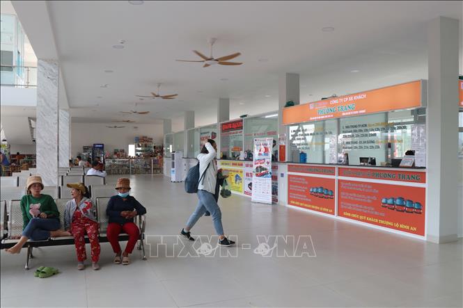 Nhà chờ của Bến xe khách liên tỉnh phía Nam mới. Ảnh: Đặng Tuấn -TTXVN 