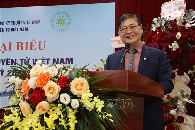 Tiến sỹ Phan Xuân Dũng, Chủ tịch Liên hiệp các Hội Khoa học và Kỹ thuật Việt Nam phát biểu. (Ảnh: Diệu Thúy-TTXVN)