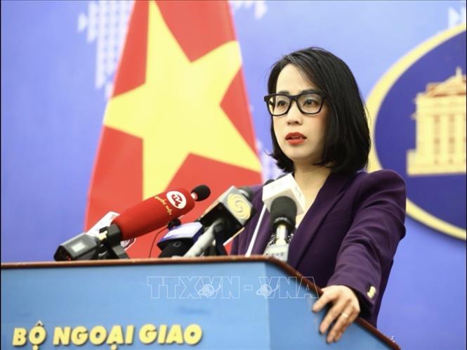 Người Phát ngôn Bộ Ngoại giao Phạm Thu Hằng. Ảnh: TTXVN phát