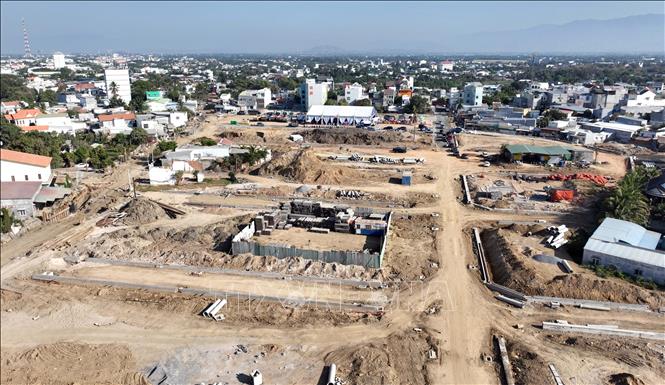 Toàn cảnh dự án Khu đô thị mới Phủ Hà, thành phố Phan Rang - Tháp Chàm. Ảnh: Công Thử - TTXVN