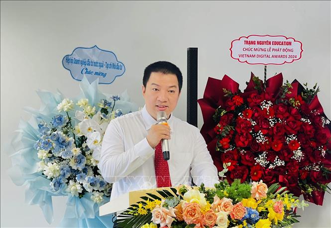 Ho Duc Thang, Acting Director of the Department of National Digital Transformation under the Ministry of Information and Communications, speaks. VNA/Photo by courtesy