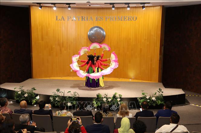 A Vietnamese dance performed at the event. VNA Photo: Phi Hùng