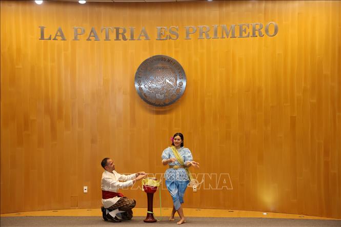 A Thai dance performed at the event. VNA Photo: Phi Hùng