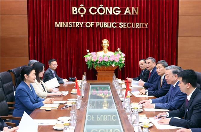 Quang cảnh buổi hội đàm. Ảnh: Phạm Kiên - TTXVN