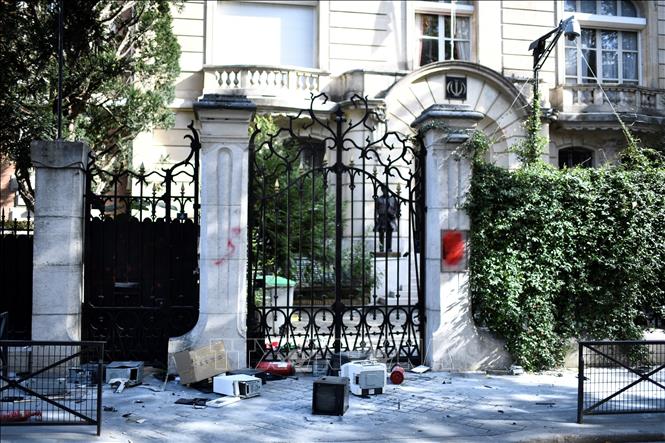 (Tư liệu) Đại sứ quán Iran ở Paris, Pháp. Ảnh: AFP/TTXVN