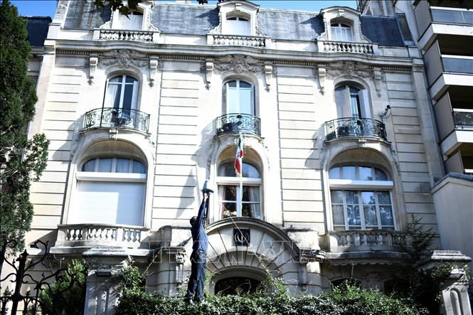 (Tư liệu) Đại sứ quán Iran ở Paris, Pháp. Ảnh: AFP/TTXVN