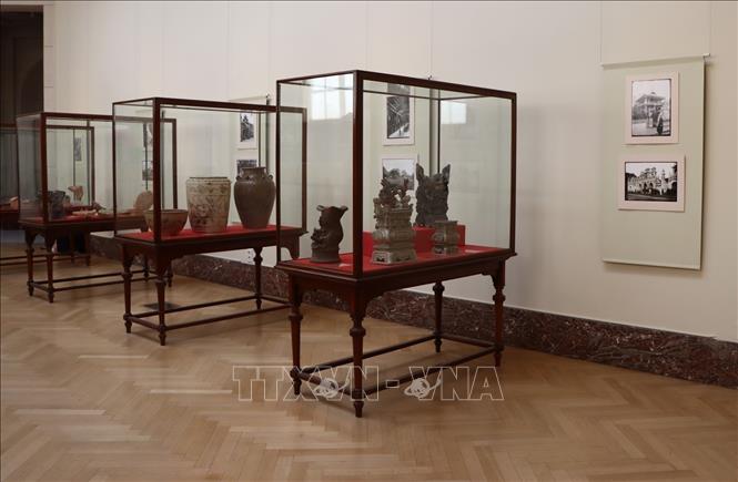 A corner of the space of the Vietnamdse exhibition. VNA Photo: Hương Giang