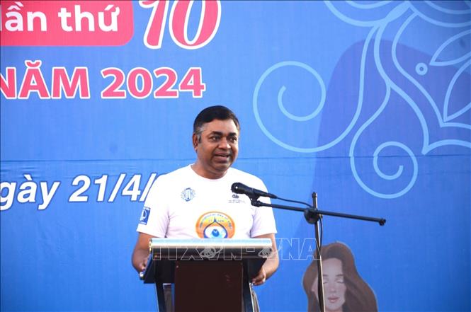 Indian Consul General in Ho Chi Minh City Madan Mohan Sethi speaks at the event. VNA Photo: Huỳnh Sơn