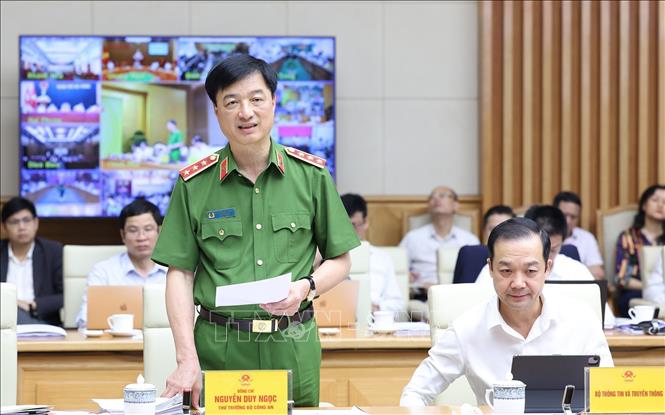 Thượng tướng Nguyễn Duy Ngọc, Thứ trưởng Bộ Công an phát biểu. Ảnh: Dương Giang-TTXVN
