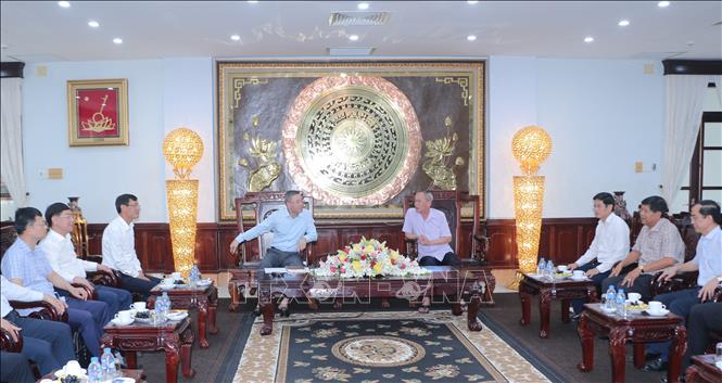 Quang cảnh buổi làm việc. Ảnh: Tuấn Kiệt – TTXVN