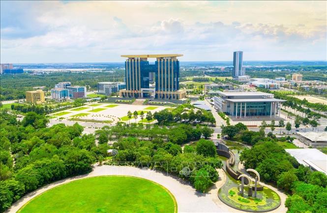 Một góc thành phố mới Bình Dương - nơi đặt trụ sở Trung tâm hành chính tập trung tỉnh Bình Dương. Ảnh: TTXVN phát
