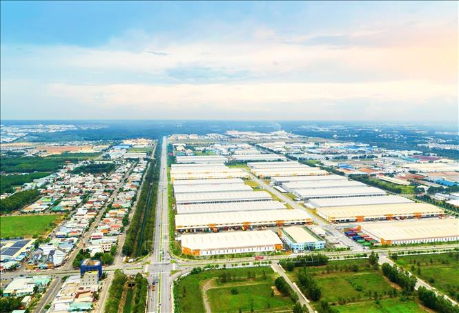 Một góc Khu công nghiệp do Tổng công ty Becamex IDC làm chủ đầu tư. Ảnh: TTXVN phát
