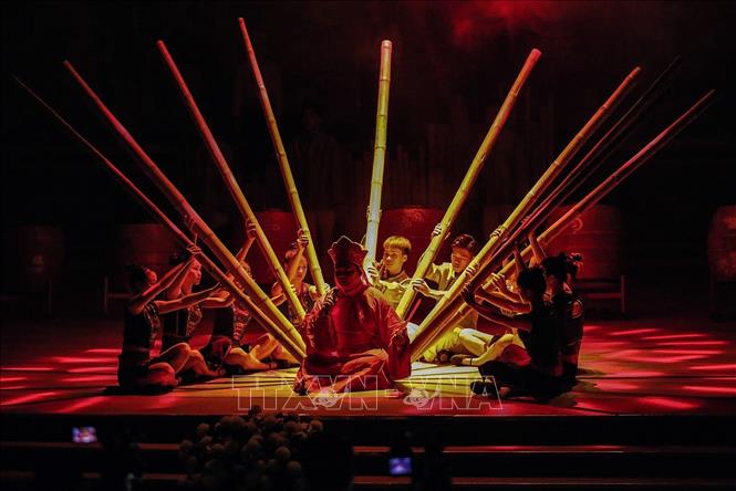 Một tiết mục tham gia liên hoan. Ảnh: Trọng Đạt - TTXVN