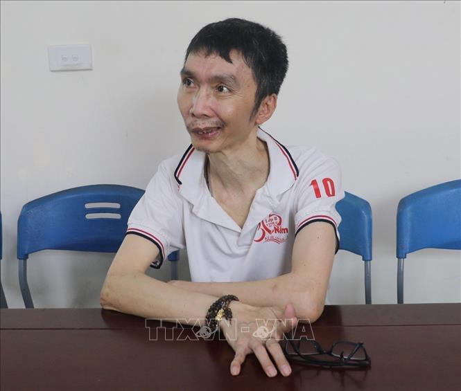 Đối tượng Nguyễn Đức Vinh (sinh năm 1975, trú phường Quán Bàu, thành phố Vinh, tỉnh Nghệ An). Ảnh: TTXVN phát