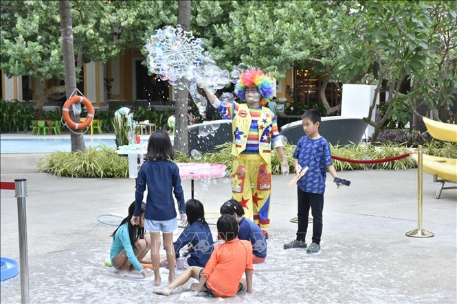 Sản phẩm du lịch phục vụ trẻ em tại khu phức hợp The Grand Hồ Tràm, xã Phước Thuận, huyện Xuyên Mộc, tỉnh Bà Rịa-Vũng Tàu. Ảnh: Huỳnh Sơn - TTXVN