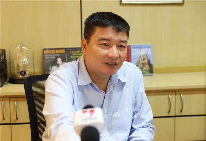 Ông Lê Hữu Phúc, Trưởng Thương vụ Việt Nam tại Thái Lan trả lời phỏng vấn TTXVN về ngoại giao kinh tế. Ảnh: Huy Tiến - P/v TTXVN tại Thái Lan