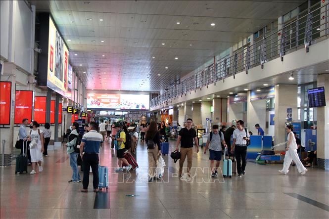 Tan Son Nhat airport during the holiday period. VNA Photo: Tiến Lực