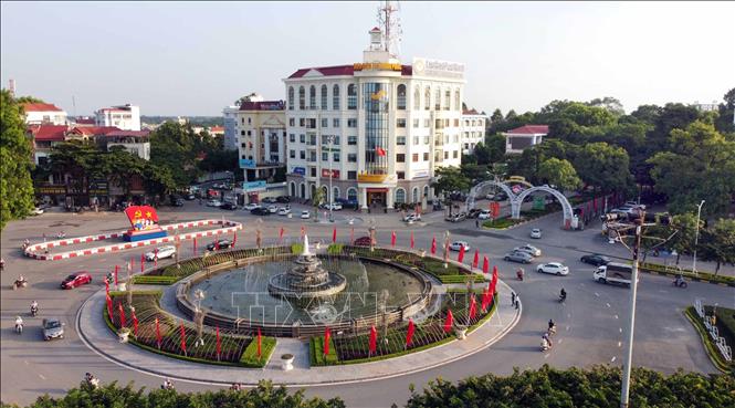 Một góc thành phố Vĩnh Yên. Ảnh: Hoàng Hùng - TTXVN