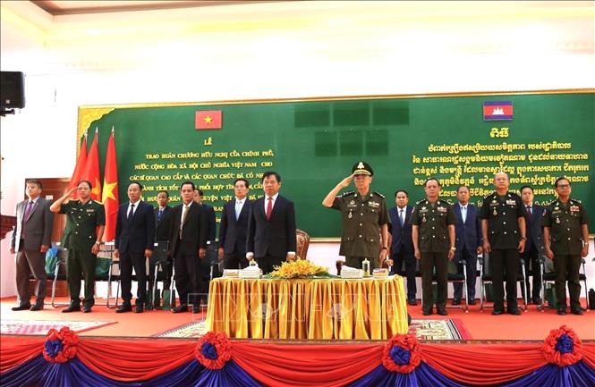 A view of the awarding ceremony. VNA Photo: Hoàng Minh 