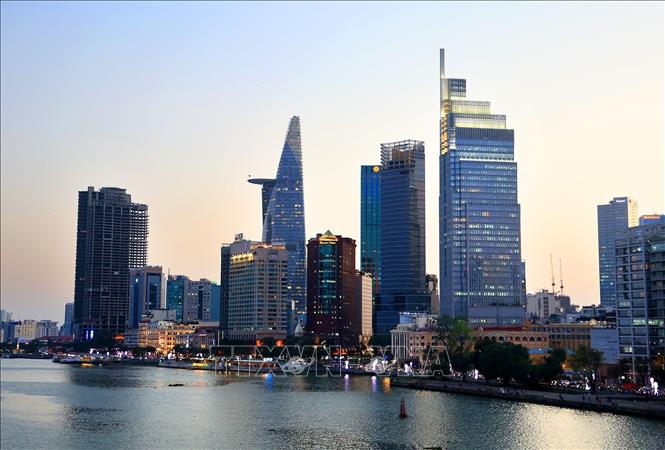 Ho Chi Minh City with modern architectures by the Sai Gon river. VNA Photo: Hồng Đạt