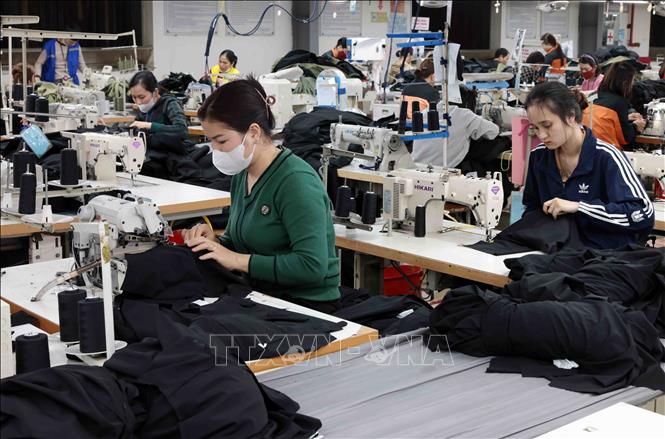 Making garment products for export at the TDT Garment JSC in the northern province of Thai Nguyen. VNA Photo: Trần Việt 