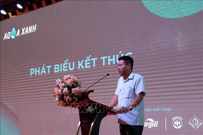 Ông Trần Công Khôi, đại diện lãnh đạo Cục Thủy sản, Bộ Nông nghiệp và Phát triển nông thôn, phát biểu. Ảnh: Kim Há-TTXVN
