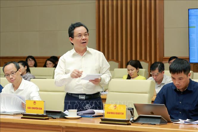 GS.TS. Hoàng Văn Cường phát biểu tại hội nghị. Ảnh: TTXVN phát