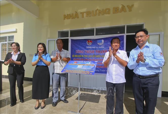 Thành đoàn Vị Thanh ra mắt Công trình thanh niên số hóa Khu di tích chiến thắng Vàm Cái Sình, ngày 9/5/2024. Ảnh: Duy Khương – TTXVN