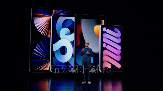(Tư liệu) Máy tính bảng iPad được giới thiệu tại trụ sở Apple, Mỹ. Ảnh: AFP/TTXVN