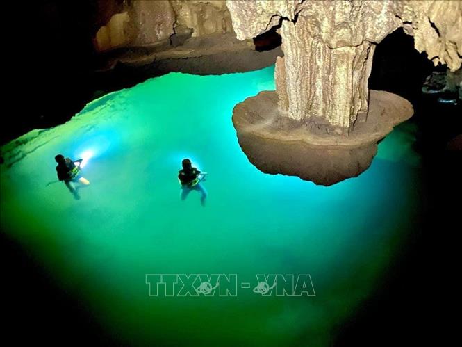 A view of the mysterious lake. VNA Photo