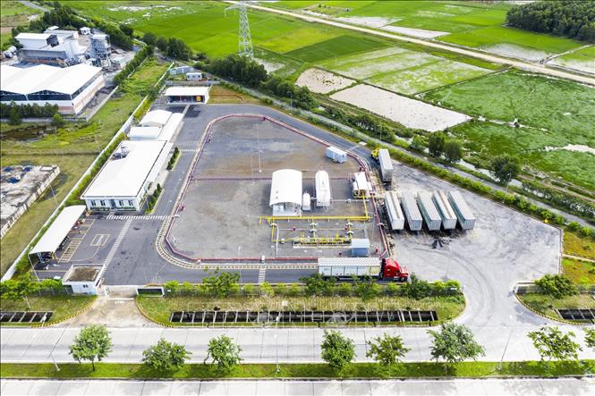 The Japanese-invested Sojitz Osaka Gas Co. Ltd at the Phu My 3 Specialized IP in the southern province of Ba Ria-Vung Tau. VNA Photo: Hồng Đạt