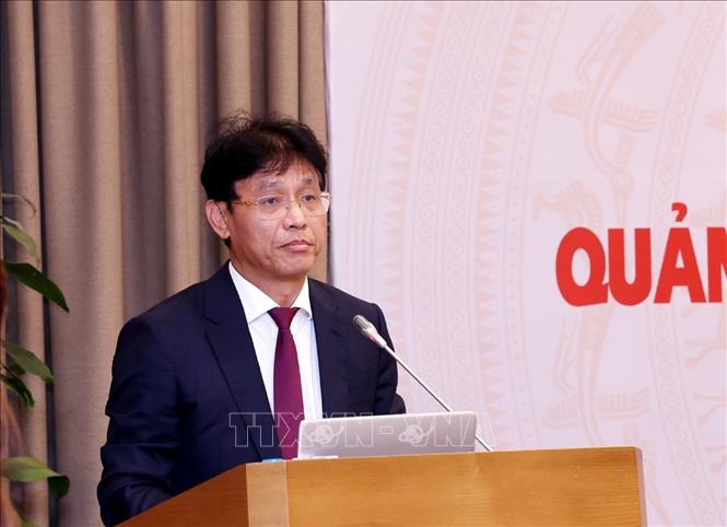 Ông Đặng Ngọc Minh, Phó tổng cục trưởng Tổng cục Thuế (Bộ Tài chính) phát biểu khai mạc Hội thảo. Ảnh: Phạm Hậu - TTXVN
