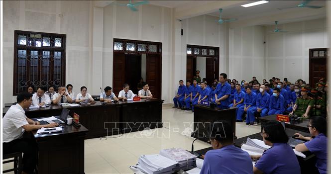 Quang cảnh phiên tòa. Ảnh: Đức Hiếu - TTXVN