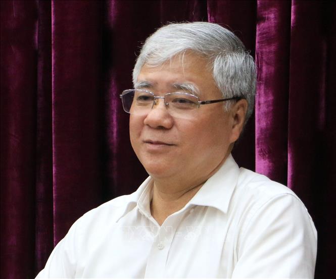 Đồng chí Đỗ Văn Chiến, Ủy viên Bộ Chính trị, Bí thư Trung ương Đảng, Bí thư Đảng đoàn, Chủ tịch Ủy ban Trung ương Mặt trận Tổ quốc Việt Nam. Ảnh: TTXVN