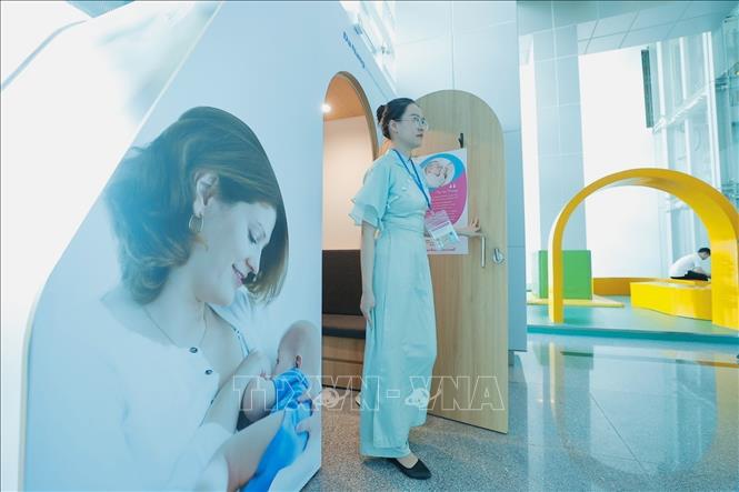 One of the breastfeeding rooms at the Da Nang international airport. VNA Photo: Minh Quyết
