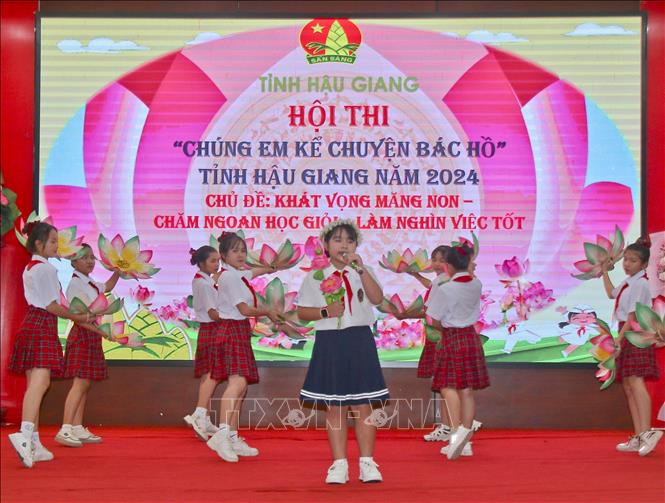 Một tiết mục dự thi. Ảnh: Duy Khương – TTXVN