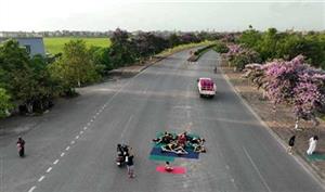 Thái Bình: Xử phạt hành chính nhóm người tập yoga, chụp ảnh giữa đường