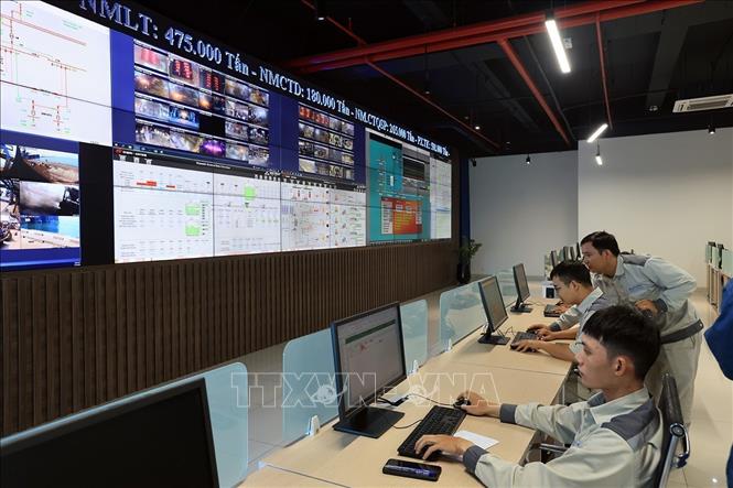 The operation centre of the Hoa Phat Dung Quat Iron and Steel Production Complex in the central province of Quang Ngai. VNA Photo: Tuấn Anh