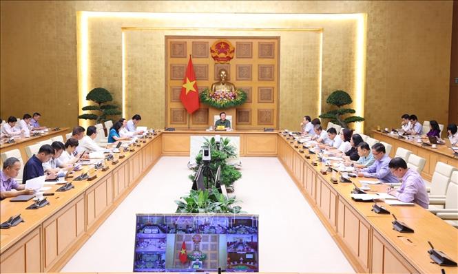 Phó Thủ tướng Trần Hồng Hà chủ trì cuộc họp. Ảnh: Văn Điệp - TTXVN