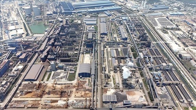 A corner of the Hoa Phat Dung Quat Iron and Steel Complex in the central province of Quang Ngai. VNA Photo: Tuấn Anh