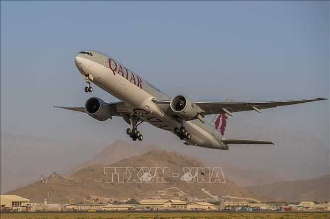 (Tư liệu) Máy bay của Hãng hàng không Qatar Airways. Ảnh: AFP/TTXVN