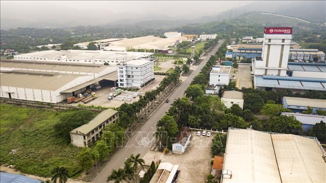 Một góc khu Công nghiệp Lương Sơn, huyện Lương Sơn, tỉnh Hòa Bình. Ảnh: Trọng Đạt-TTXVN