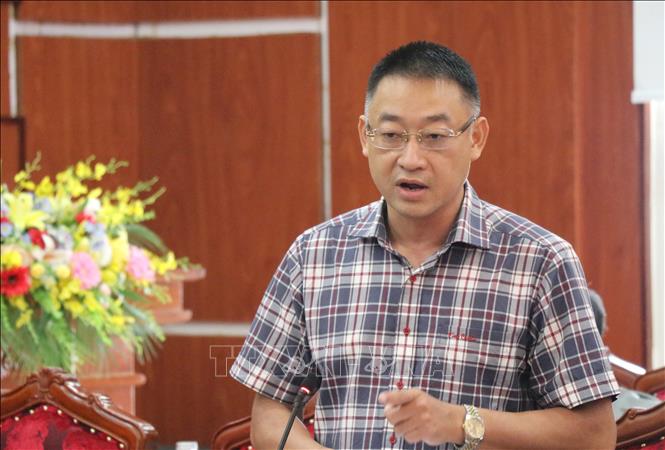 Ông Lữ Ngọc Lâm, Phó Giám đốc Sở Nông nghiệp và Phát triển nông thôn tỉnh Phú Yên phát biểu tại hội nghị. Ảnh: Tường Quân – TTXVN