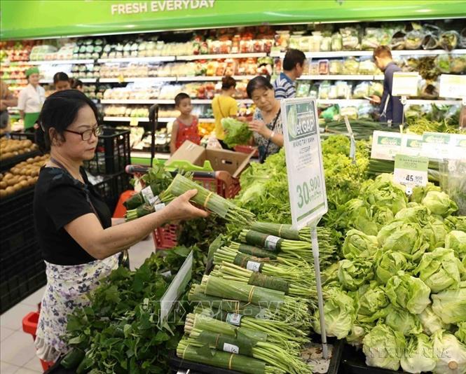 Hệ thống siêu thị BigC phối hợp với các đơn vị cung cấp hàng hóa tổ chức bao gói bằng các sản phẩm thân thiện với môi trường để hưởng ứng phong trào “Chống rác thải nhựa” do Thủ tướng Chính phủ phát động. Ảnh: Vũ Sinh - TTXVN