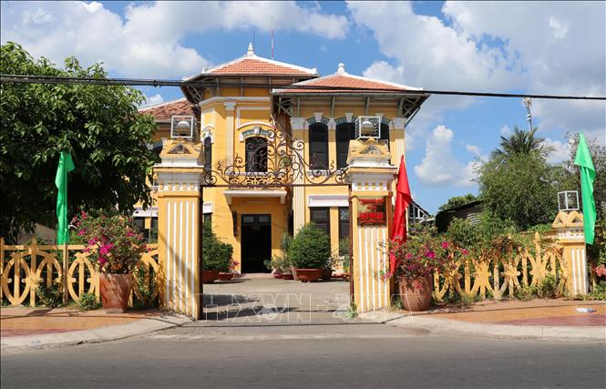 Biệt thự Nguyễn Thành Giung tại phường 4, thành phố Sa Đéc (Đồng Tháp). Ảnh: Minh Hưng - TTXVN