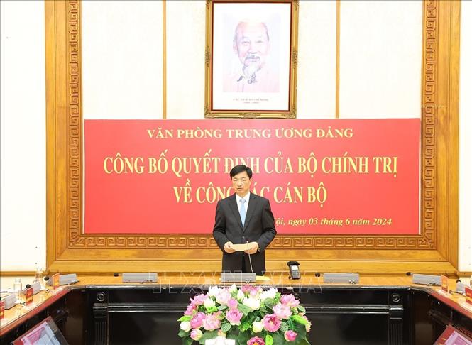 Đồng chí Nguyễn Duy Ngọc, Chánh Văn phòng Trung ương Đảng phát biểu. Ảnh: Trí Dũng – TTXVN