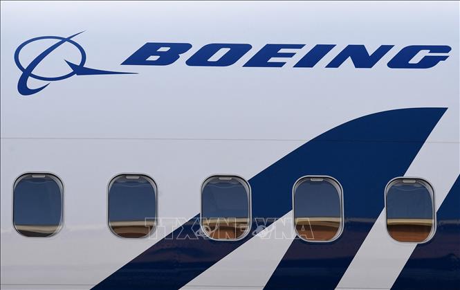 Máy bay 737-A của Boeing tại sân bay quốc gia Washington Reagan ở Arlington, Virginia, Mỹ. Ảnh: AFP/TTXVN
