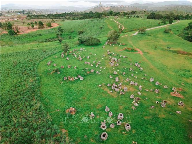 Cánh đồng chum Xiengkhouang, Lào được UNESCO công nhận là di sản văn hóa thế giới ngày 14/05/2019. Ảnh: Đỗ Bá Thành PV TTXVN tại Lào