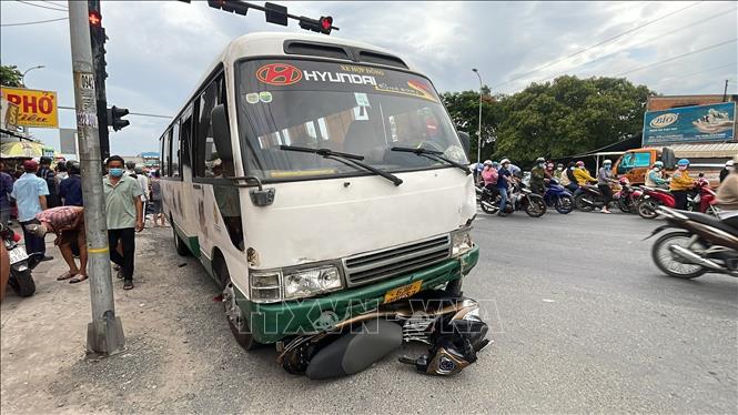Hiện trường vụ tai nạn. Ảnh: TTXVN phát