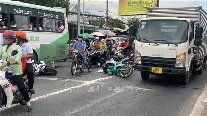 Hiện trường vụ tai nạn. Ảnh: TTXVN phát